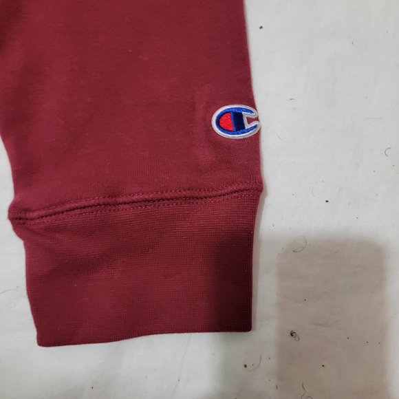 FSU Florida State Seminoles Logo x Champion Fleece Hoodie Garnet Gold Dark Red - Picture 8 of 10